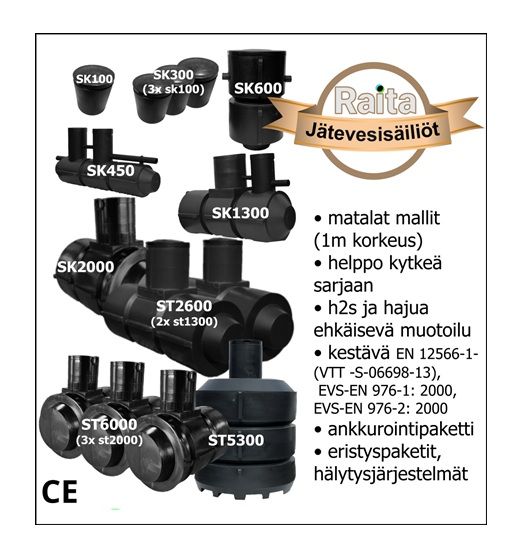 Saostuskaivo Raita SK 600L