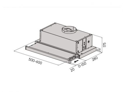 Savo Liesituuletin P-2406 60cm, valkoinen
