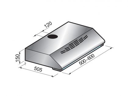Liesituuletin Savo F-1605 W 50 cm moottorilla, valkoinen