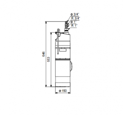 Avokaivopumppu Grundfos SBA 3-45 A pintavipalla