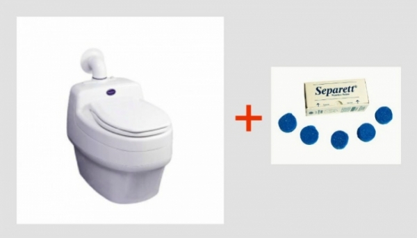 Water-less Toilet Separett Villa 9000
