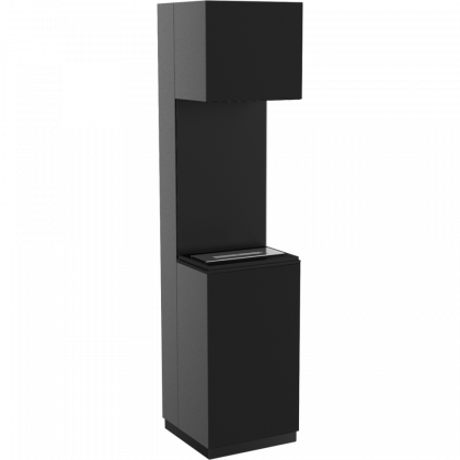 Biofireplace Kratki Sierra black, freestanding