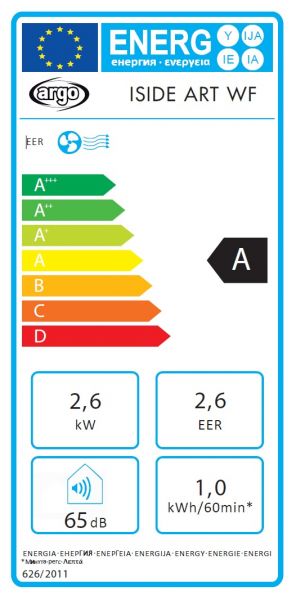 Siirrettävä jäähdytyslaite ARGO ISIDE ART WF 2,6 Kw