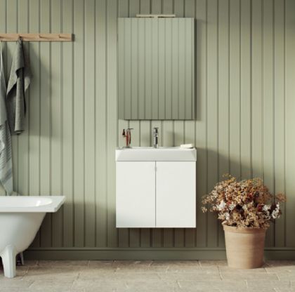 Allaskaappi Svedbergs Bloc 55x35cm, valkoinen