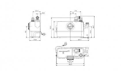 Grundfos Sololift2 WC-1 pienjätevesipumppaamo