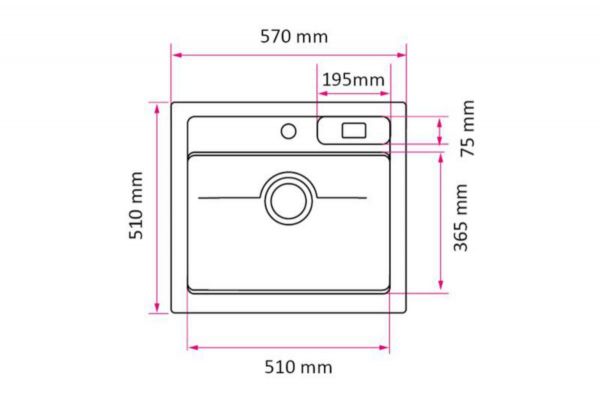 Komposiittiallas Stala Compo CEG51-57B musta