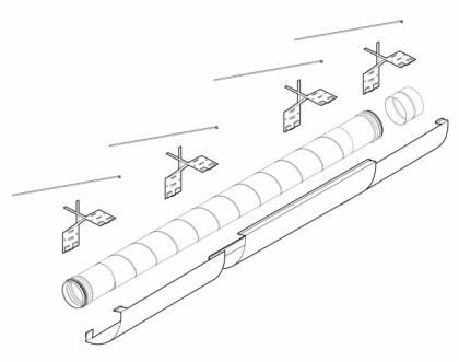 Pax Ventilation teleskop rör