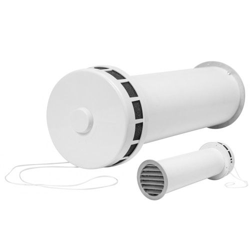 Korvausilmaventtiili Europlast SPK2-100dB ⌀ 100mm äänieristeellä ja suodattimella