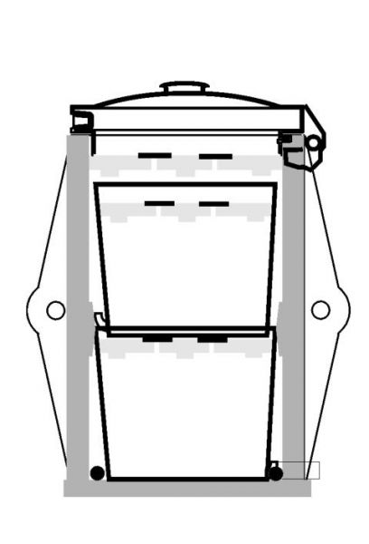 Lämpökompostori Raita Twin 12L