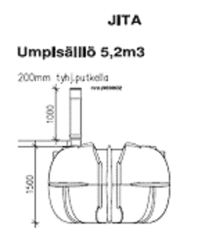 Jita Umpisäiliö 5200 L langattomalla hälyttimellä