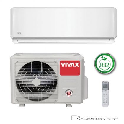 Ilmalämpöpumppu Vivax R+ DESIGN 12, R32, 3,81kW, Valkoinen