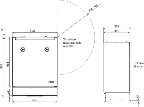 Ilmanvaihtokone Vallox 51K MV LA ei kupua 