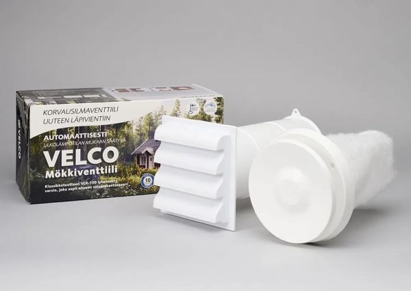 Korvausilmaventtiili Velco mökkiventtiilli
