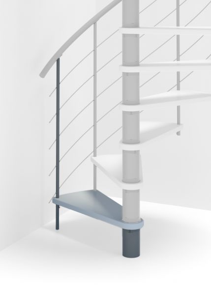 Lisäaskelma kierreportaat MINKA Venezia Smart 140-160 halk. valkoinen pyökki