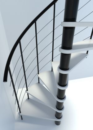 Kierreportaat MINKA Venezia Smart 160 halk. valkoinen pyökki