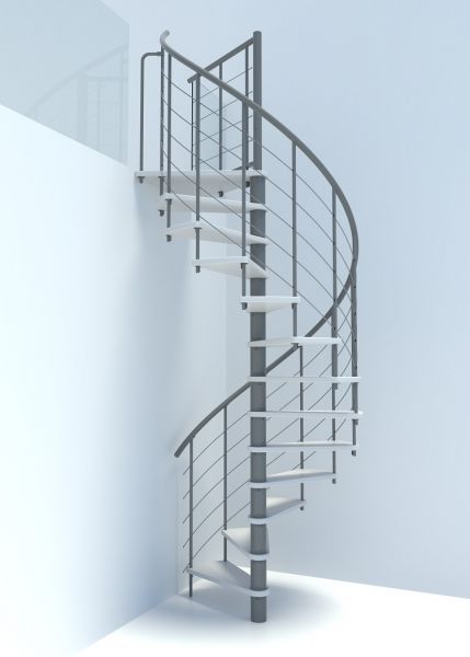 Kierreportaat MINKA Venezia Smart 160 halk. valkoinen pyökki