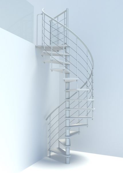 Kierreportaat MINKA Venezia Smart 160 halk. valkoinen pyökki