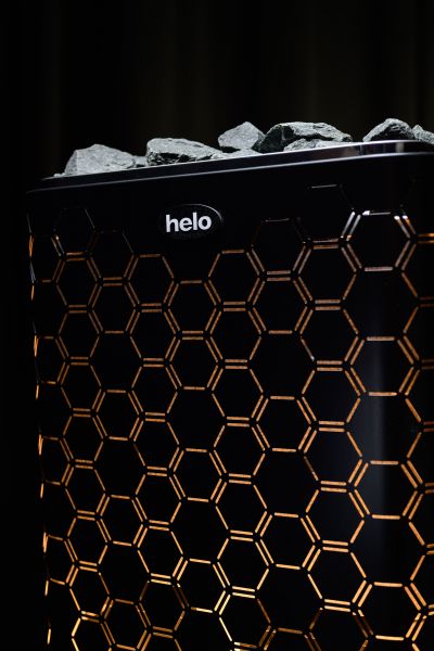 Sähkökiuas Helo Vienna LED valot STS Musta