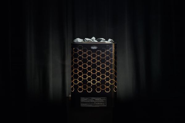 Sähkökiuas Helo Vienna LED valot STS Musta