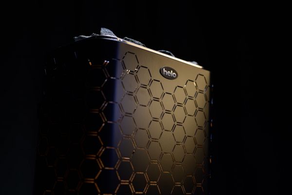 Sähkökiuas Helo Vienna LED valot STS Musta