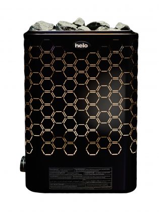 Sähkökiuas Helo Vienna LED valot STS Musta