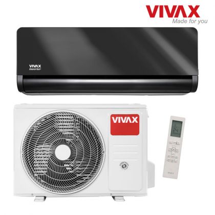 Ilmalämpöpumppu Vivax H Design musta peili