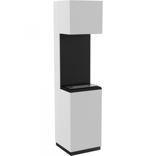 Biofireplace Kratki Sierra white, freestanding