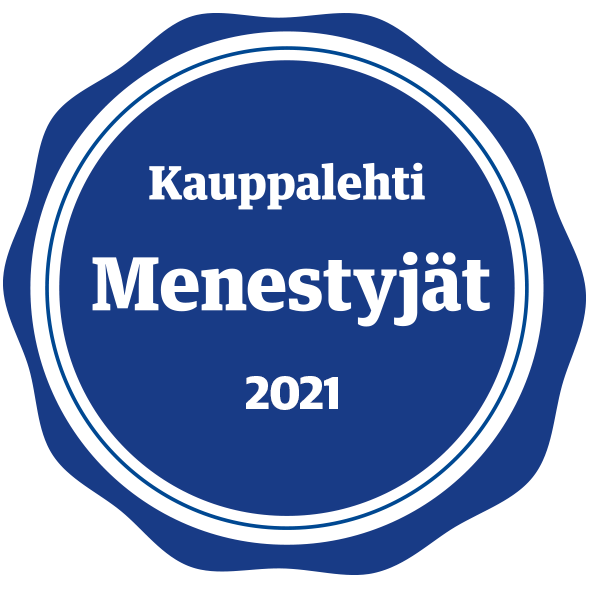 Kauppalehti Menestyjät 2021- MixSix Palvelut Oy